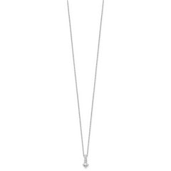 14K White Gold Lab Grown Diamond VS/SI GH, Pendant Necklace