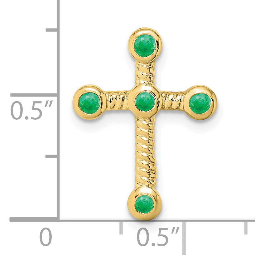 10k Emerald Cross Chain Slide