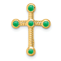 10k Emerald Cross Chain Slide