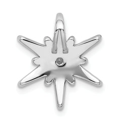 14K White Gold Lab Grown Diamond VS/SI GH, Star Pendant