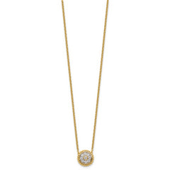 14K Lab Grown Diamond VS/SI GH, Circle Necklace