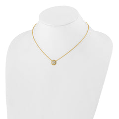 14K Lab Grown Diamond VS/SI GH, Circle Necklace