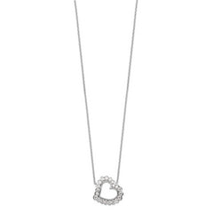 14K White Gold Lab Grown Diamond VS/SI GH, Heart Necklace