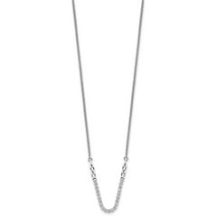 14K White Gold Lab Grown Diamond Tennis Style Bolo Adjustable Necklace