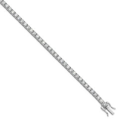 14K White Gold VS/SI GH, Lab Grown Diamond Tennis Necklace