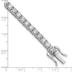 14K White Gold VS/SI GH, Lab Grown Diamond Tennis Necklace