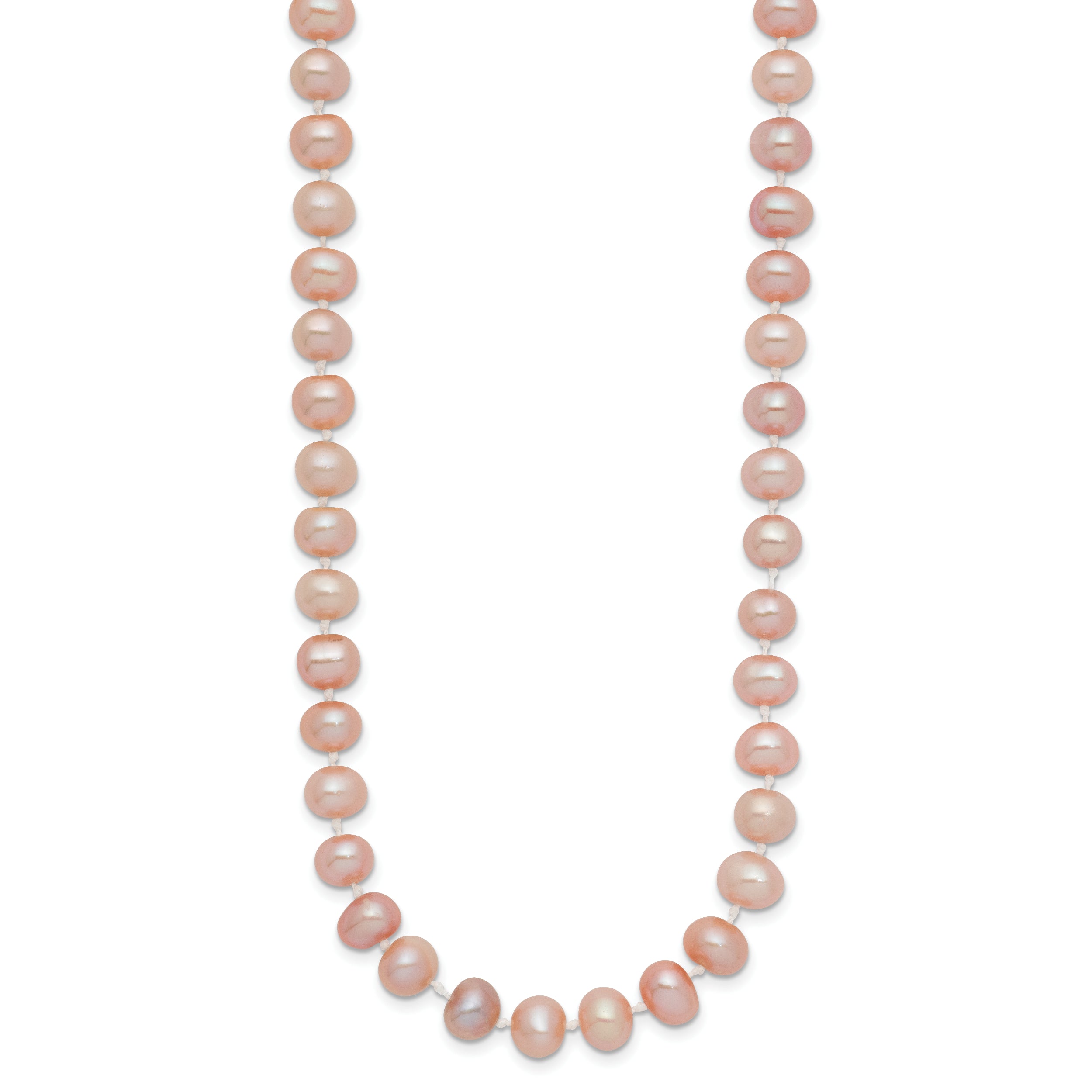 Sophia Jewelers 14K Gold Pink Freshwater Pearl Necklace 16 Elegant Women's Jewelry