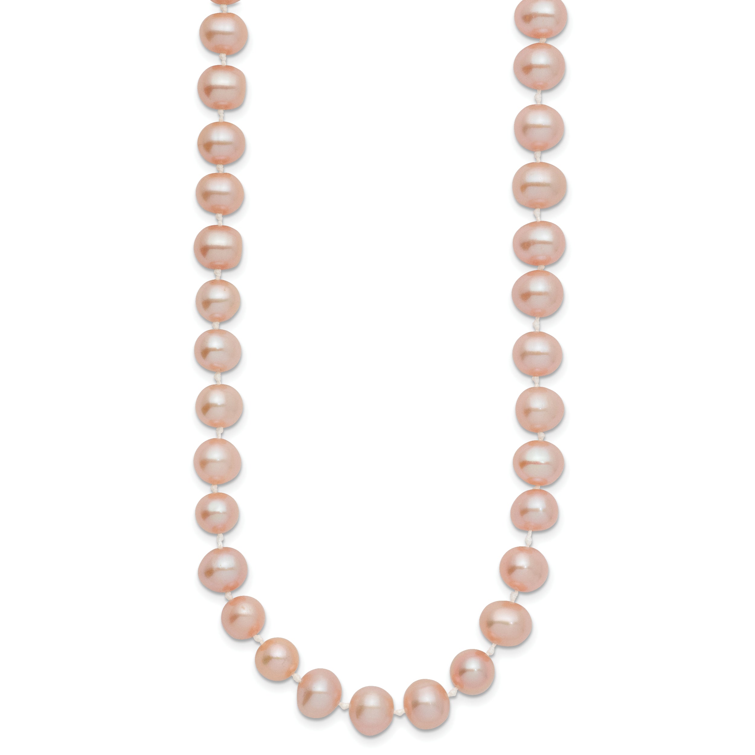 14K Gold Pink Freshwater Pearl Necklace Elegant Women's Jewelry