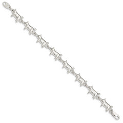 Sterling Silver Pig Bracelet