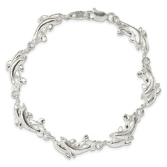 Sterling Silver Dolphins Bracelet