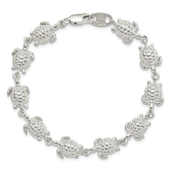 Sterling Silver Sea Turtles Bracelet