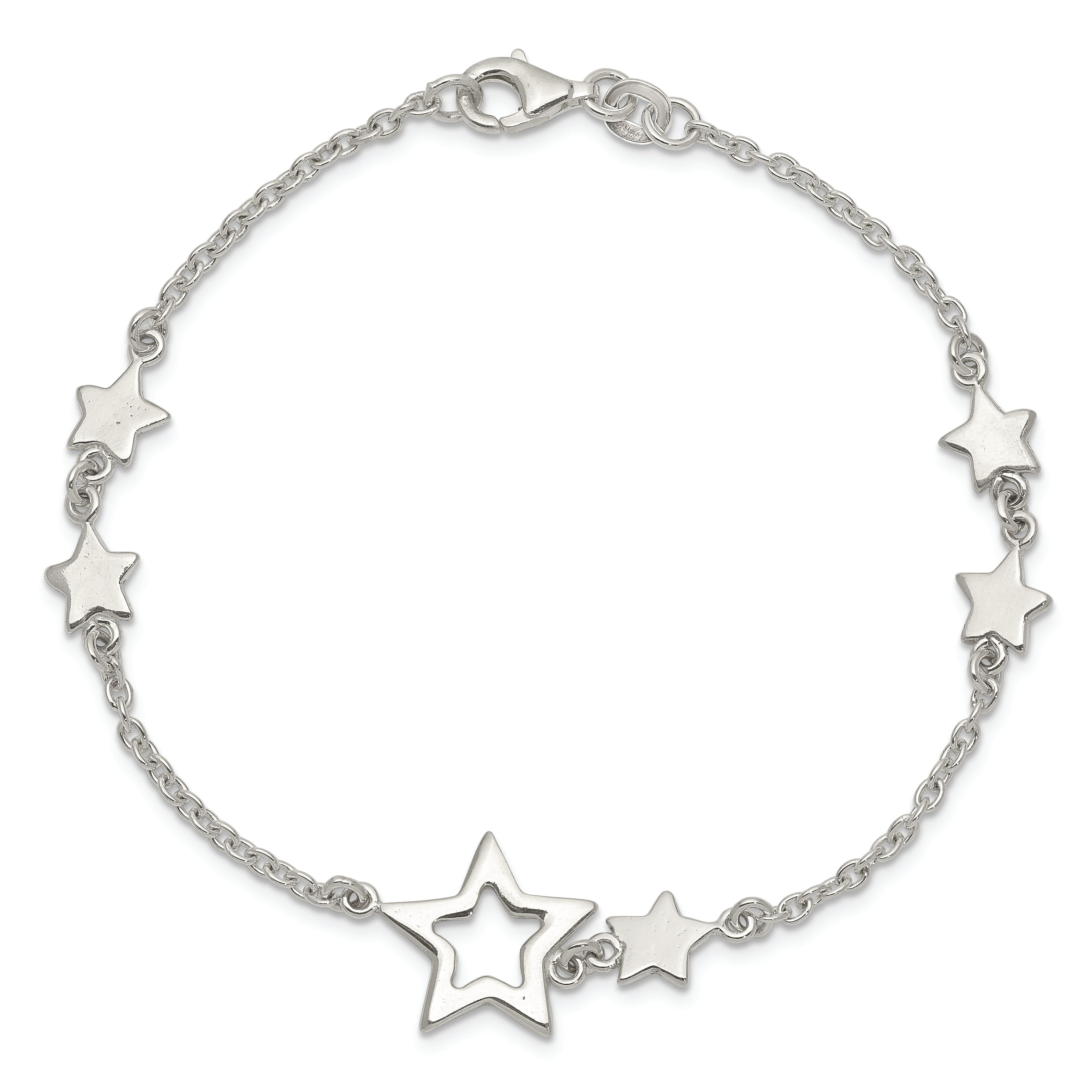 Sterling Silver Star Bracelet