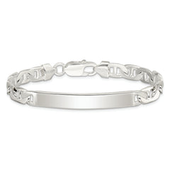 Sterling Silver Anchor ID Bracelet