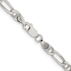 Sterling Silver 4.5mm Figaro Anchor Chain