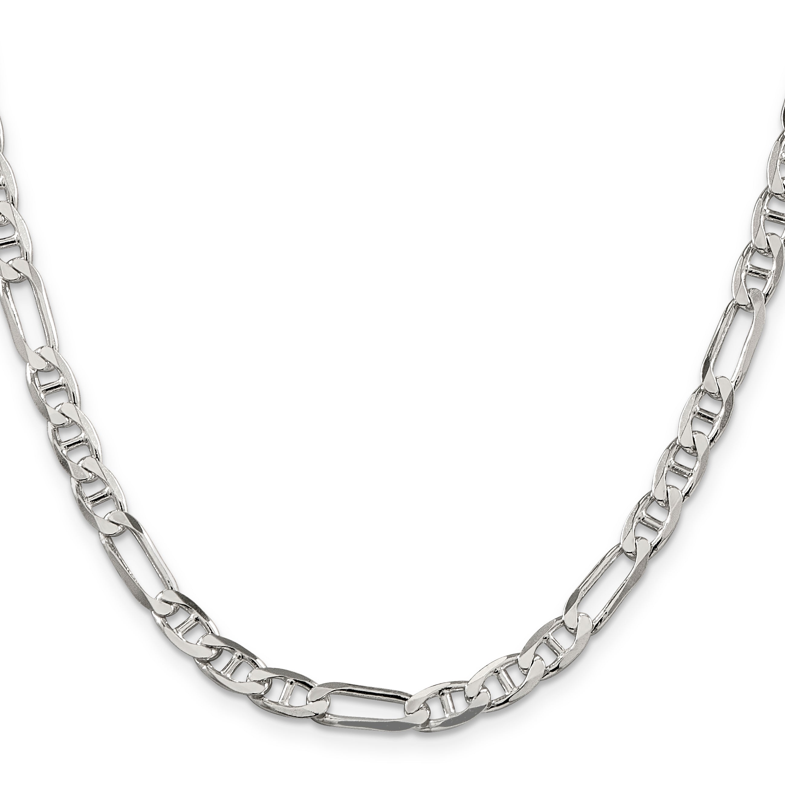 Sterling Silver 5.5mm Figaro Anchor Chain