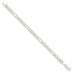 Sterling Silver 6.5mm Figaro Anchor Chain