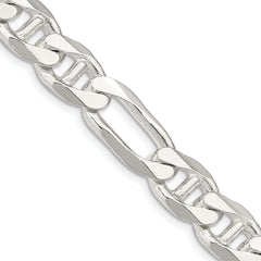 Sterling Silver 10.65mm Figaro Anchor Chain