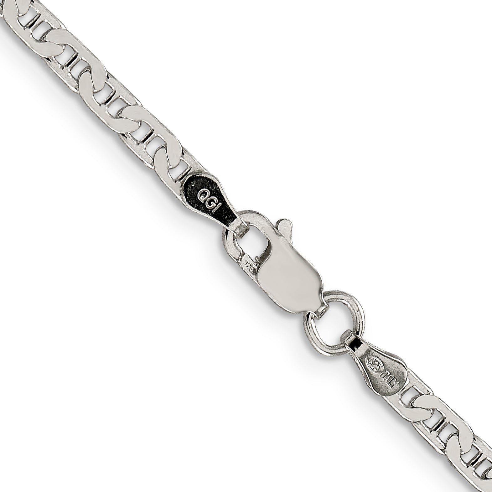 Sterling Silver 3mm Flat Anchor Chain