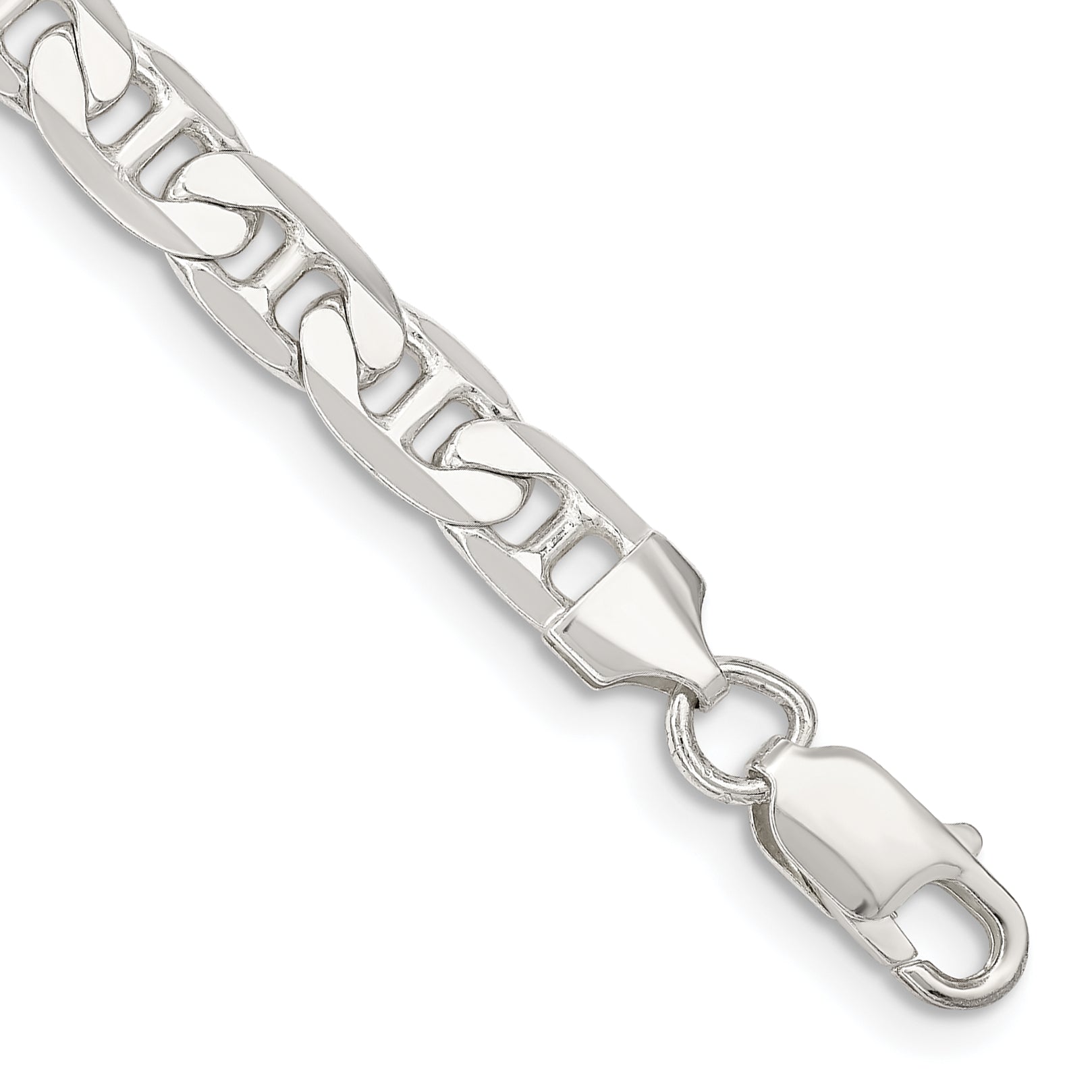 Sterling Silver 7mm Flat Anchor Chain