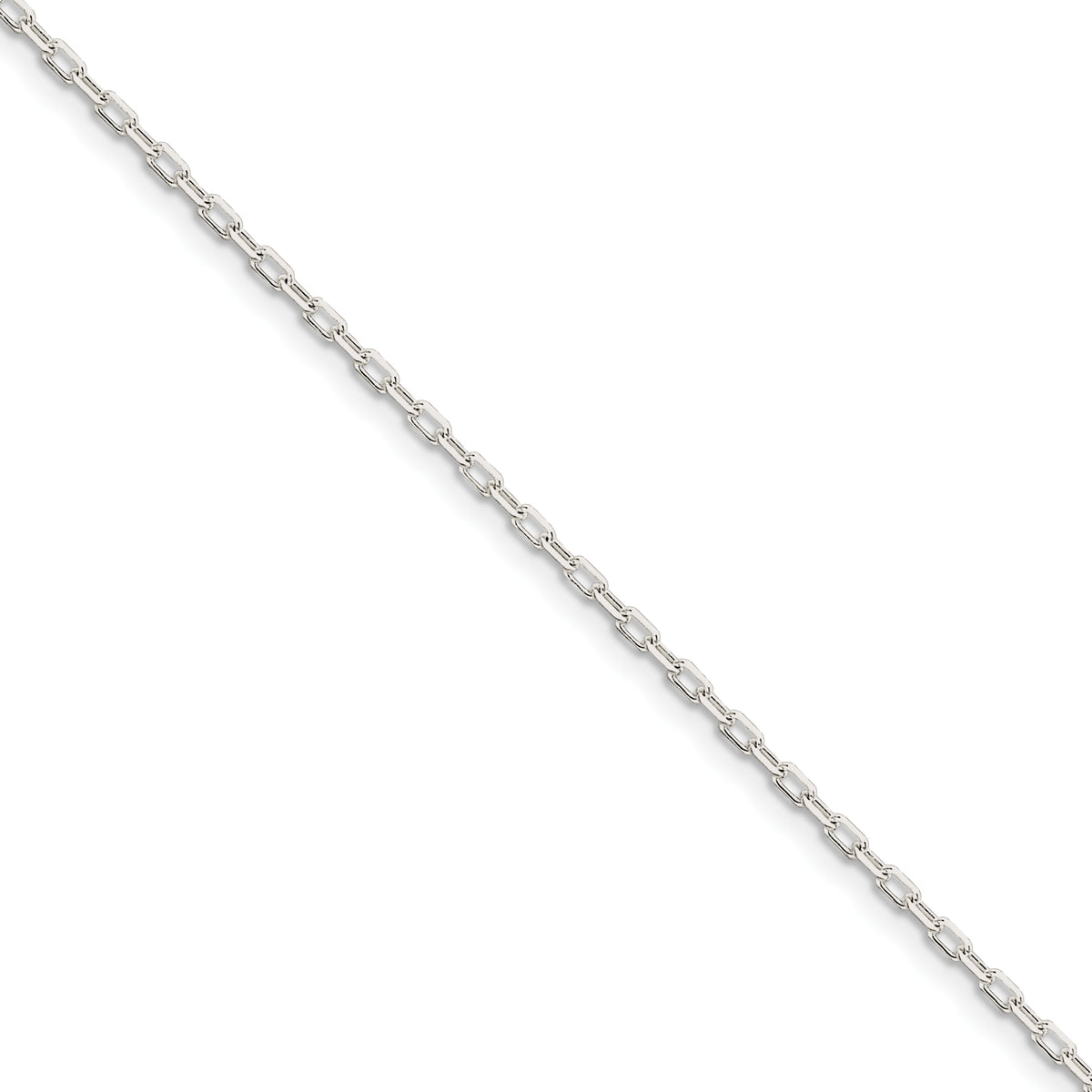 Sterling Silver Diamond-cut  Open Link Cable Chain