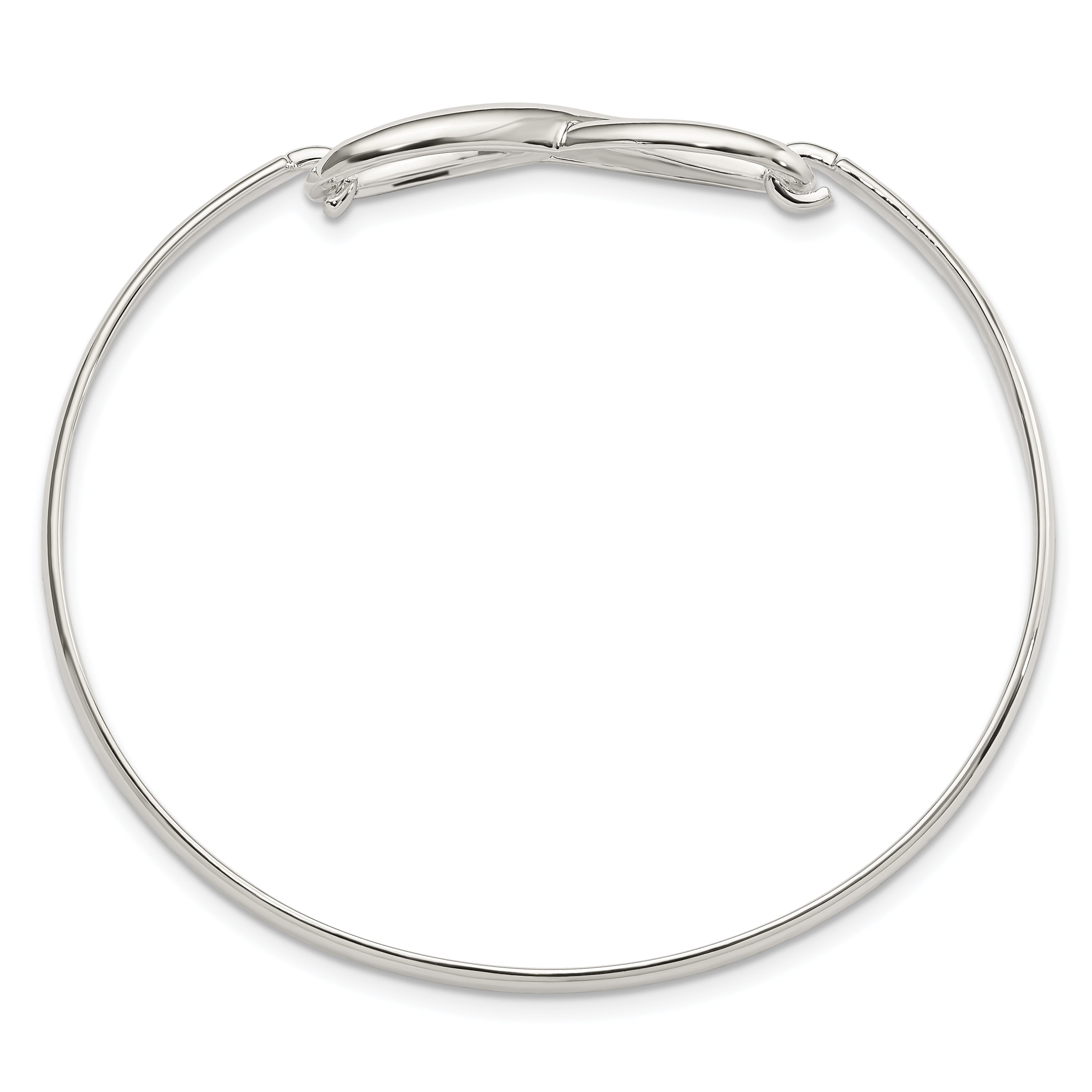 Sterling Silver Infinity Bangle Bracelet