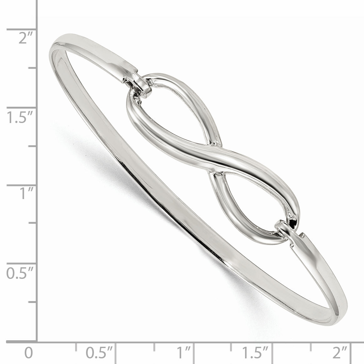 Sterling Silver Infinity Bangle Bracelet