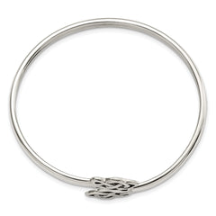 Sophia Jewelers 925 Sterling Silver Celtic Flexible Bangle for Women