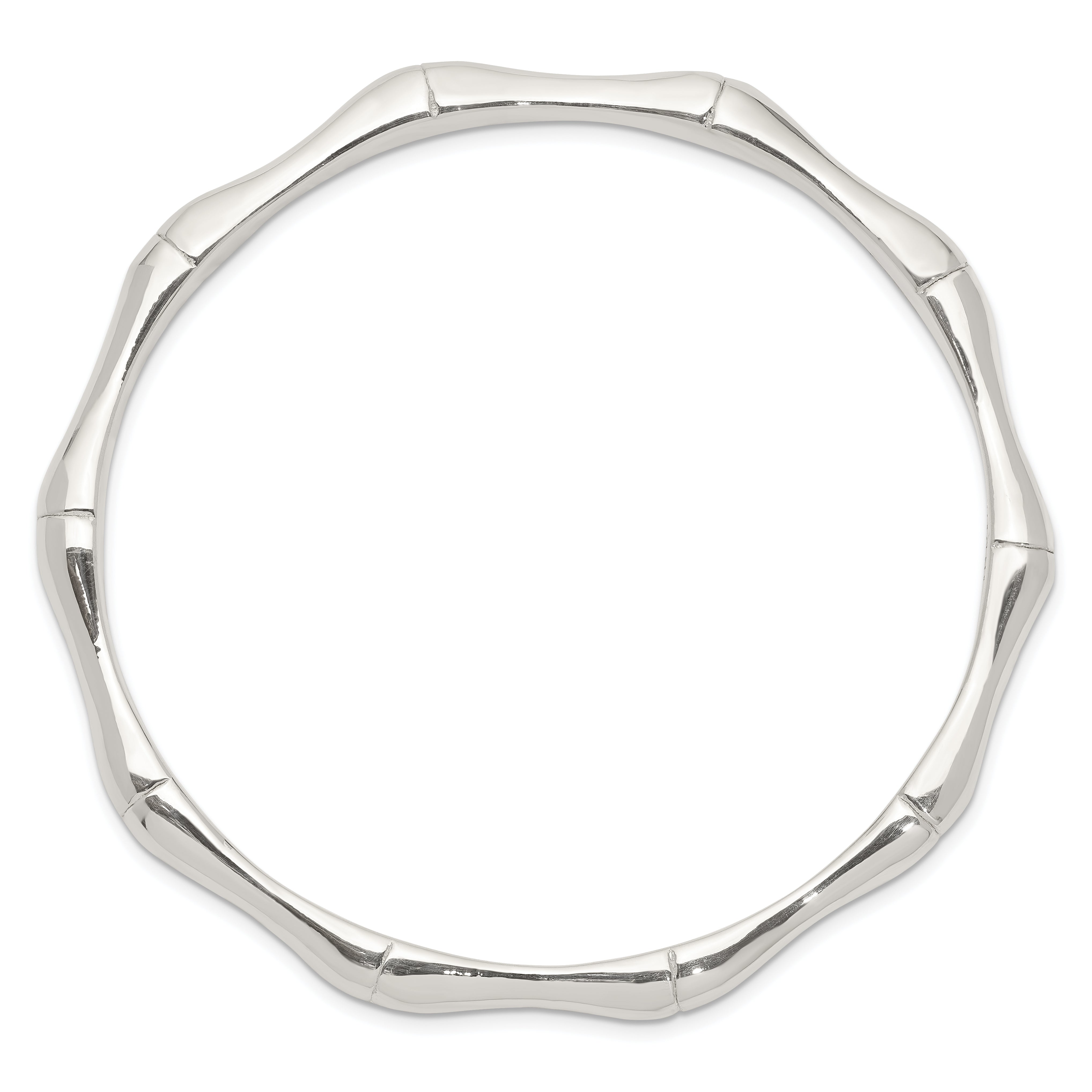 Sterling Silver Polished Slip-on Bangle