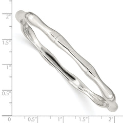 Sterling Silver Polished Slip-on Bangle