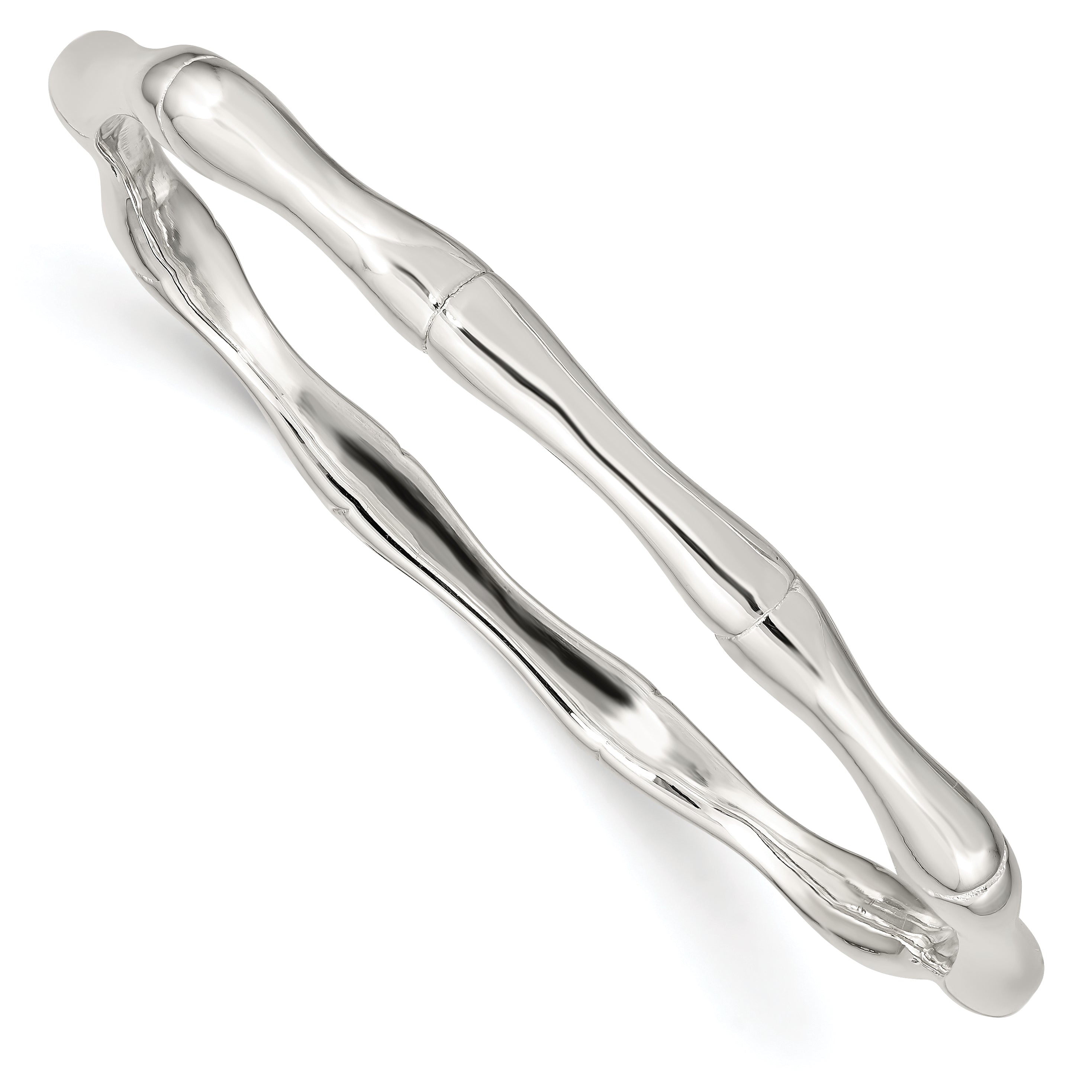 Sterling Silver Polished Slip-on Bangle