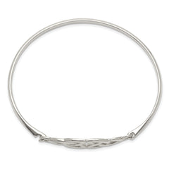 Sterling Silver Polished Celtic Bangle