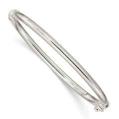 Sterling Silver Polished 3mm Hinged Baby Bangle