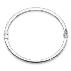 Diamond Fascination Diamond Mystique Sterling Silver Platinum-plated Diamond Baby Bangle