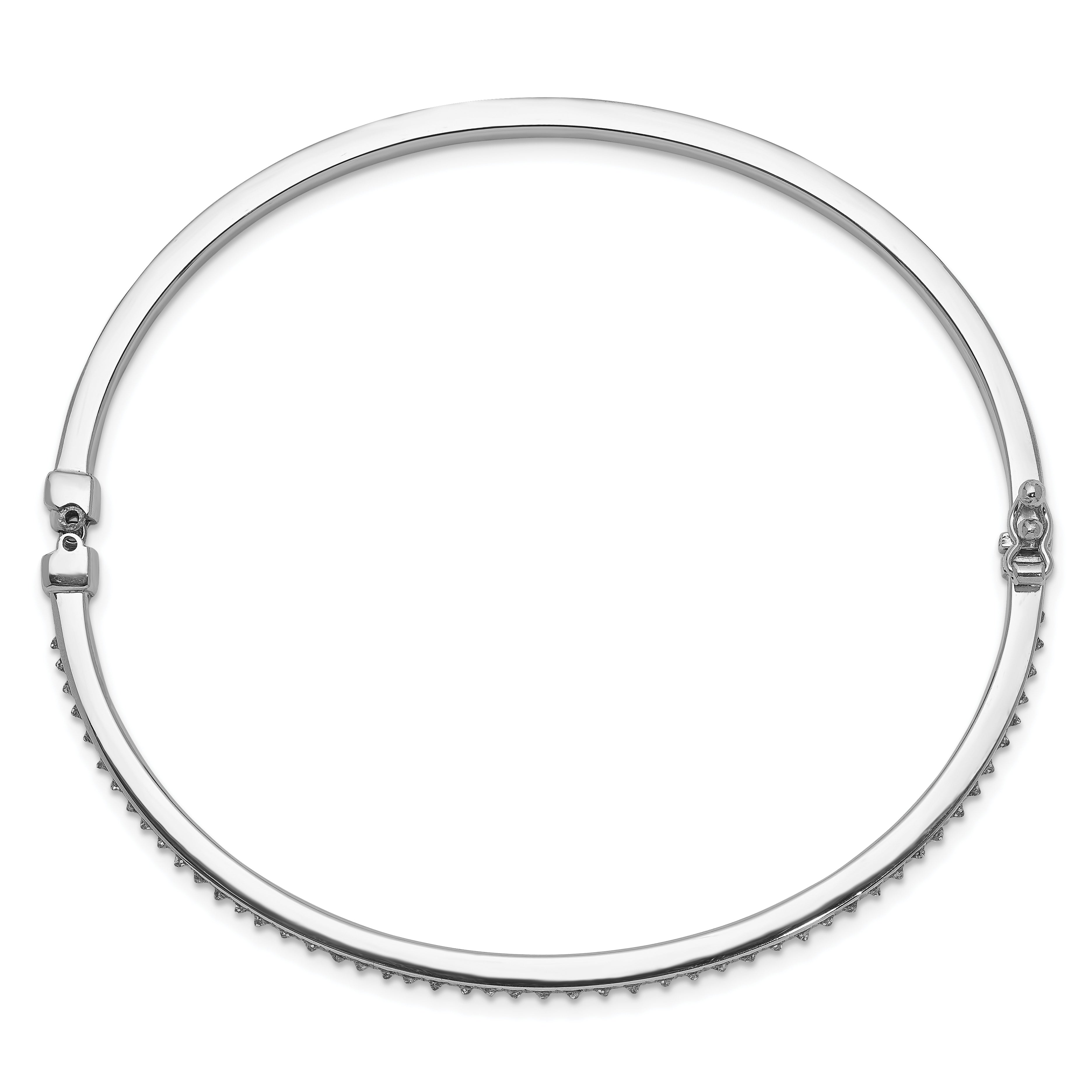 Diamond Fascination Diamond Mystique Sterling Silver Platinum-plated carart Diamond Bangle