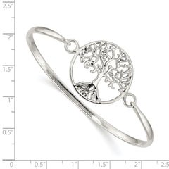 Sterling Silver Tree of Life Bangle