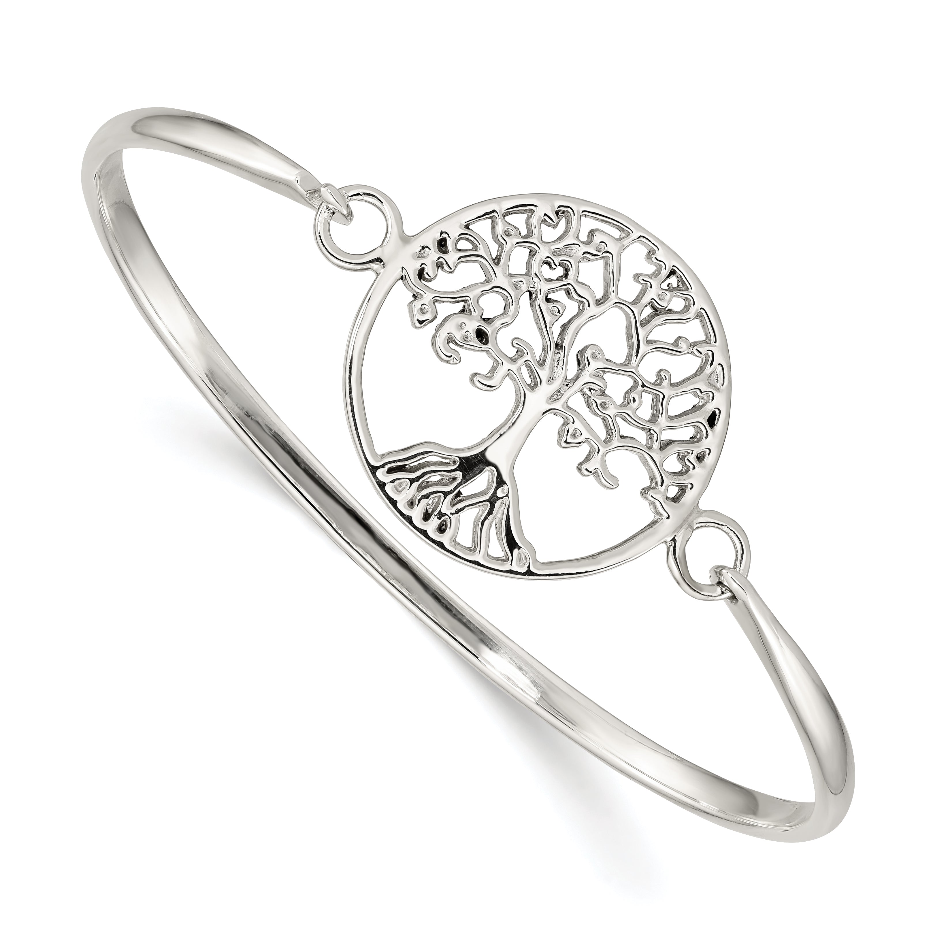 Sterling Silver Tree of Life Bangle