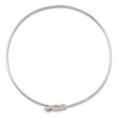 Sterling Silver Heart Bangle