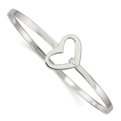 Sterling Silver Heart Bangle