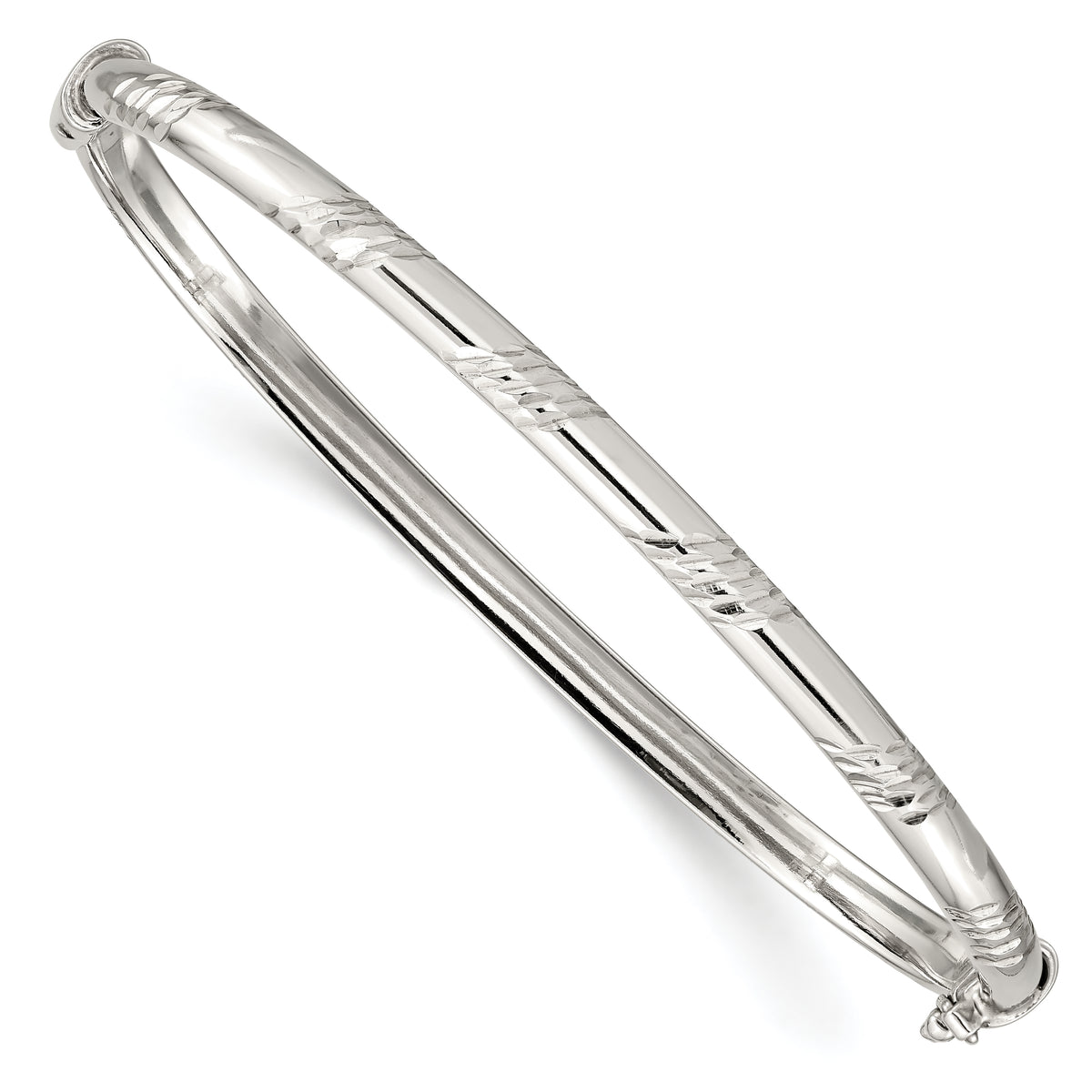 Sterling Silver D/C 4mm Bangle