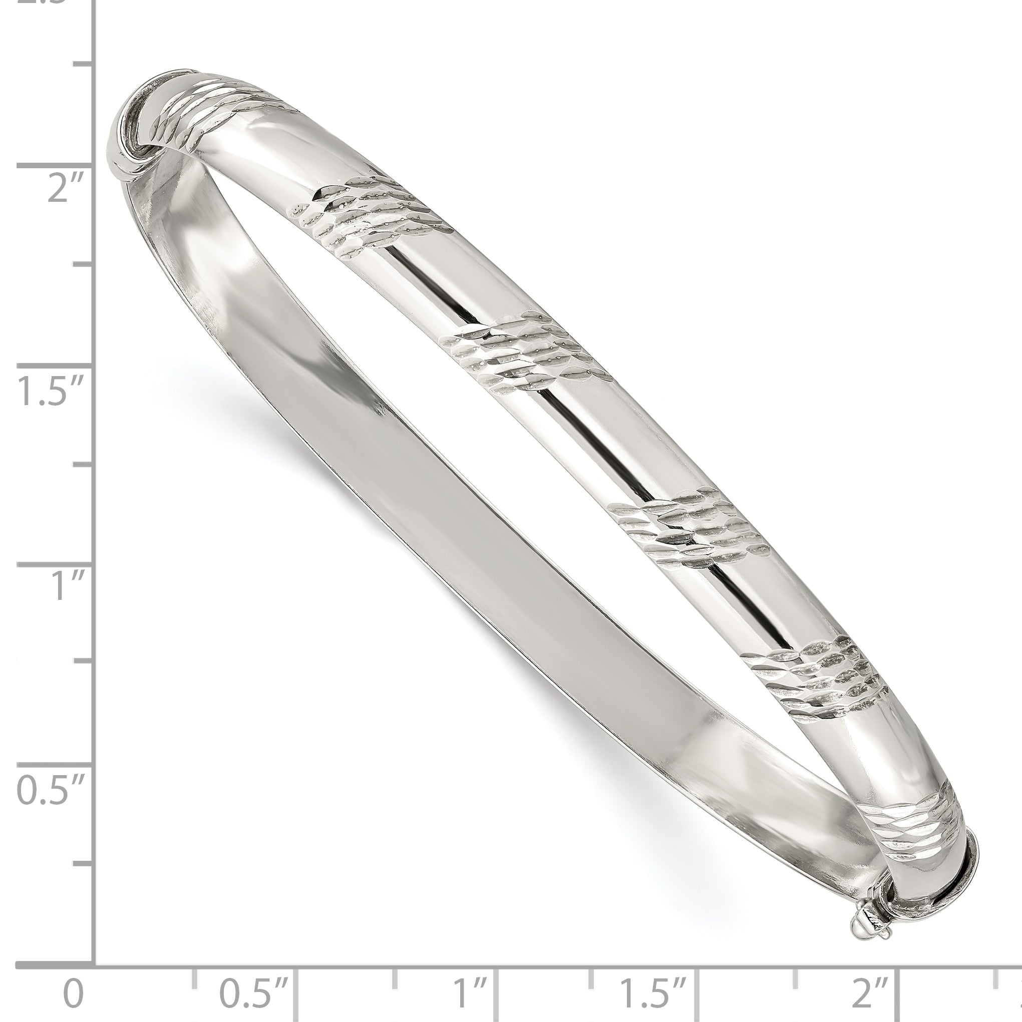 Sterling Silver D/C 6mm Bangle