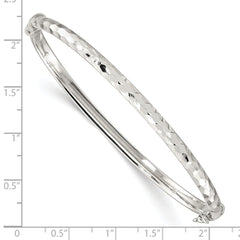 Sterling Silver D/C 4mm Bangle