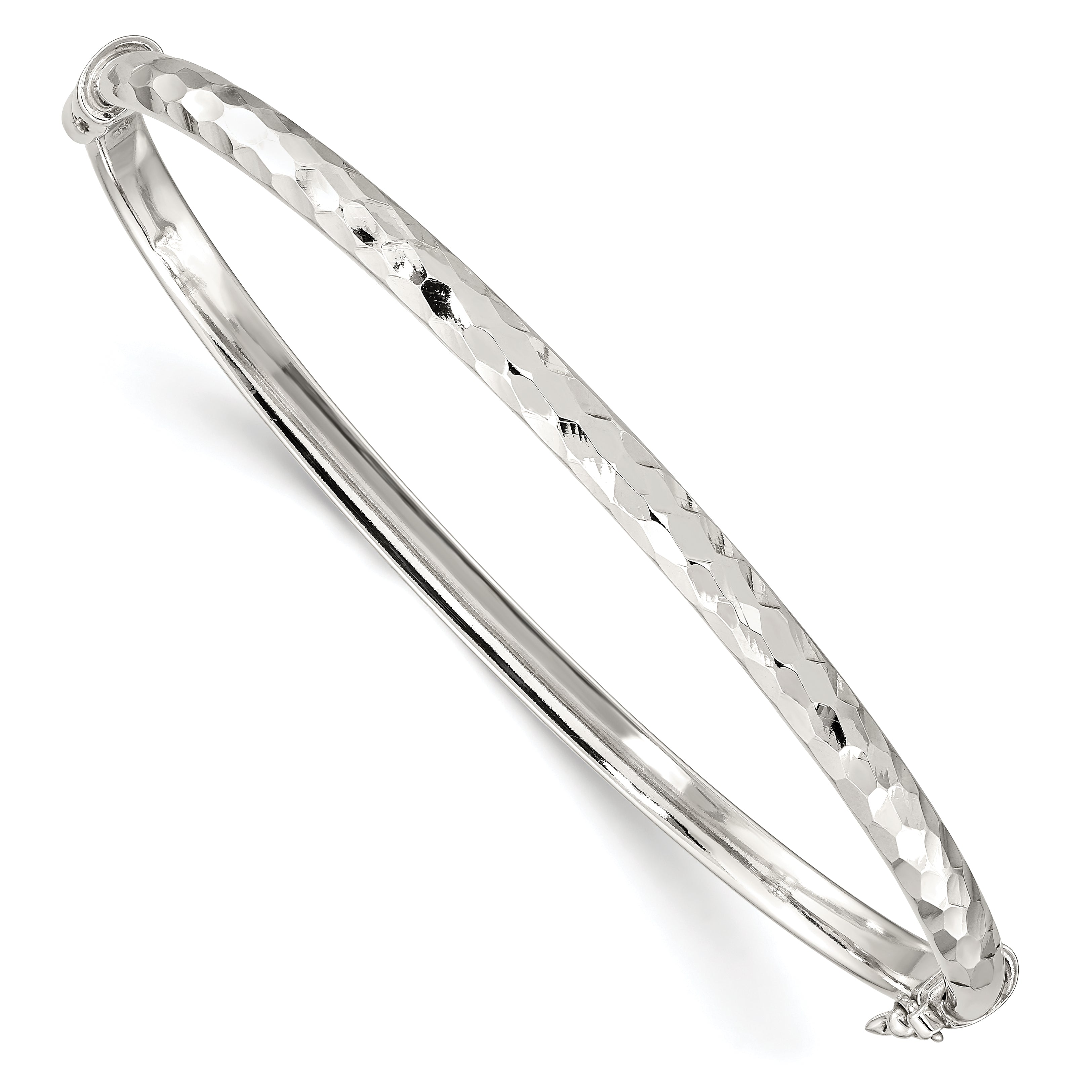 Sterling Silver D/C 4mm Bangle