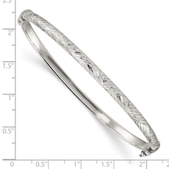 Sterling Silver D/C 4mm Bangle