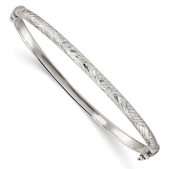 Sterling Silver D/C 4mm Bangle