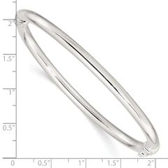 Sterling Silver Polished Hinged Bangle