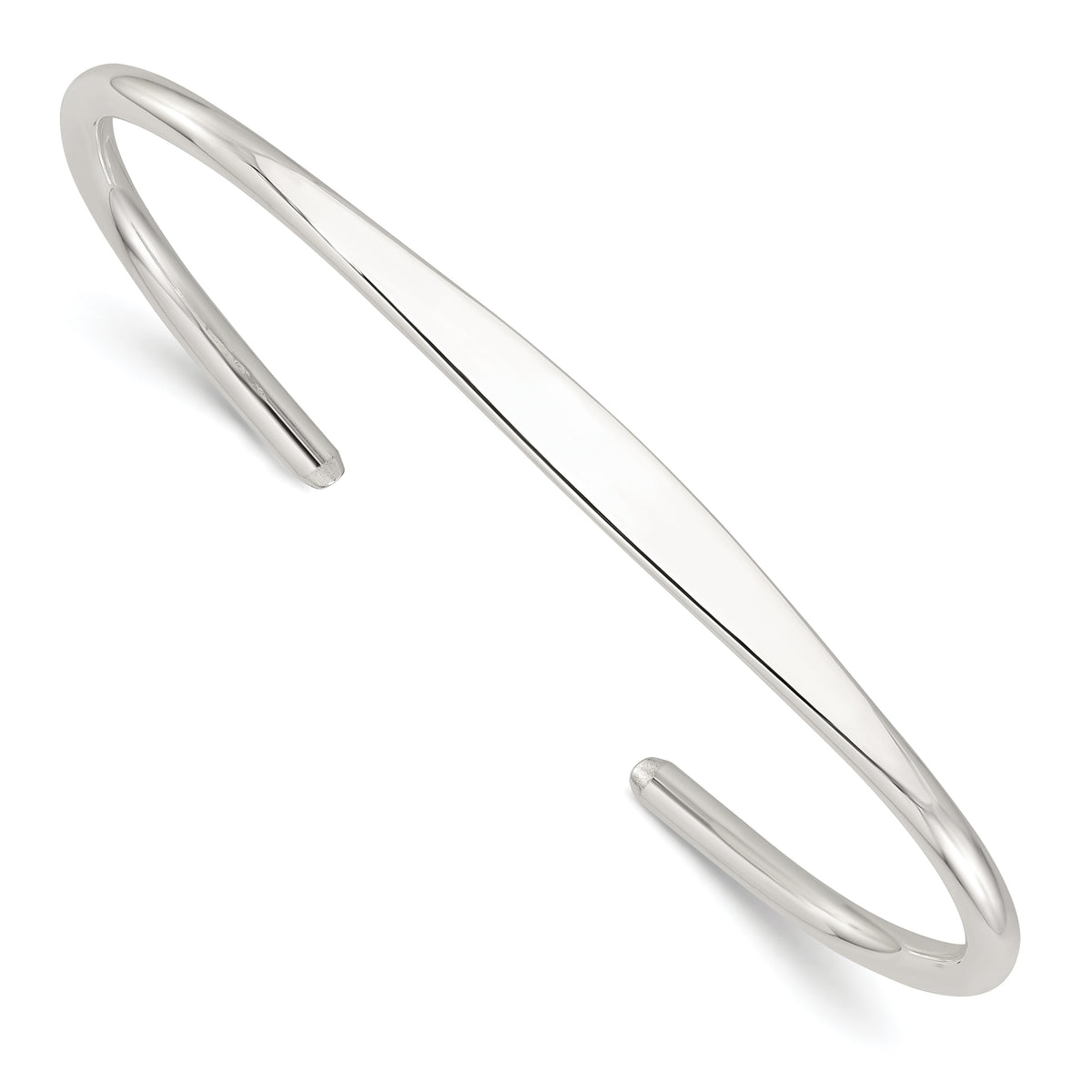 Sterling Silver Polished Cuff Bangle