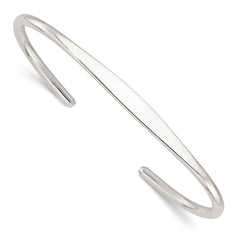 Sterling Silver Polished Cuff Bangle