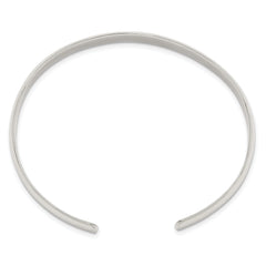 Sterling Silver Polished Domed Cuff Bangle