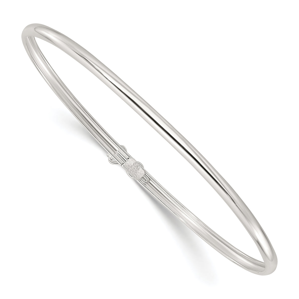 Sterling Silver Polished Flexible Bangle Bracelet