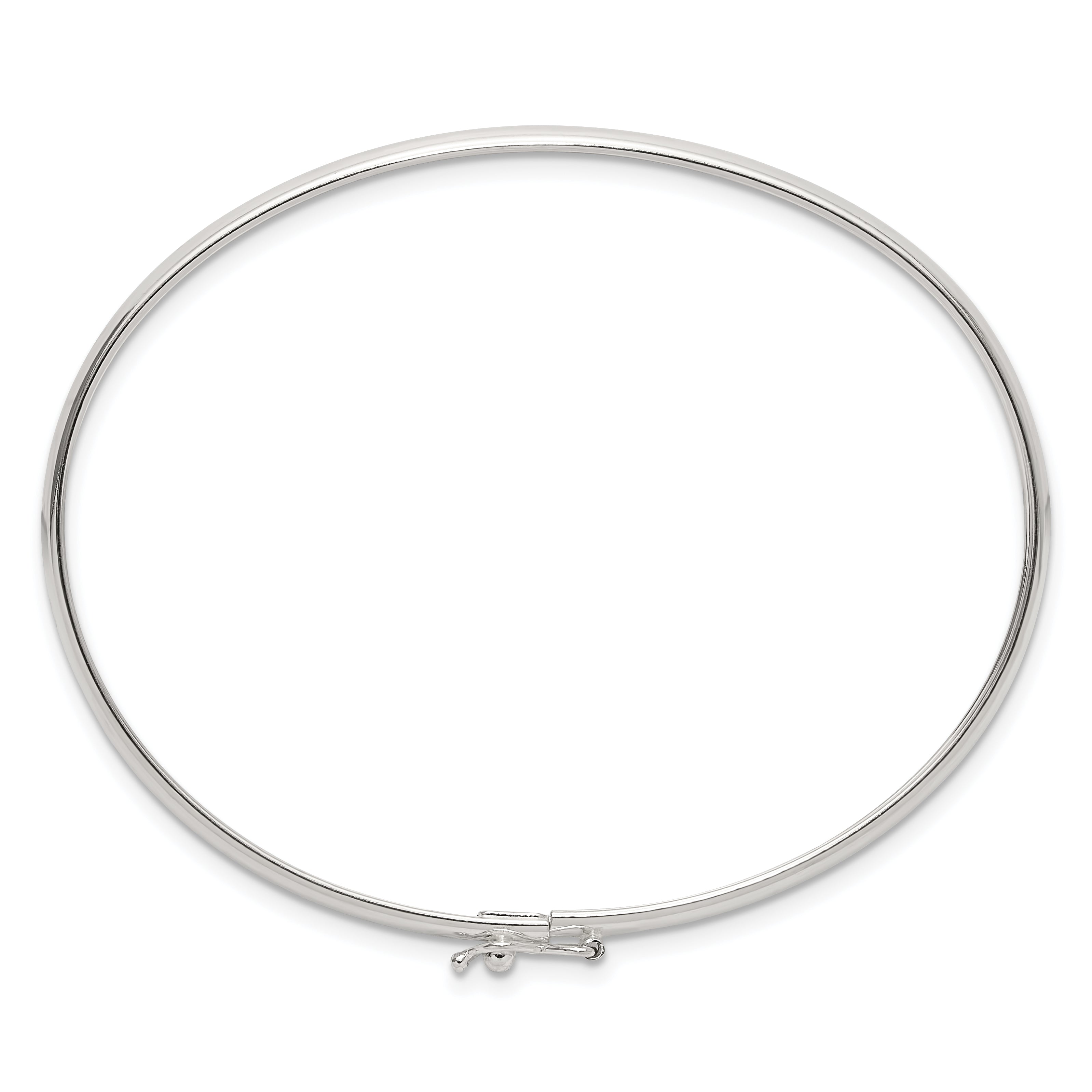 Sterling Silver Polished Flexible Bangle Bracelet